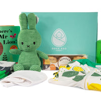 Duck Egg Baby Rainforest Green Baby Gift Box Contents