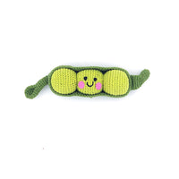 Green Peapod Pebble Child Rattle Toy - For Duck Egg Baby Rainforest Mini Baby Gift Box