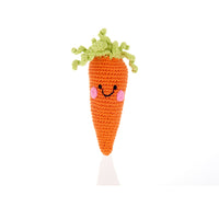 Orange Carrot Pebble Child Rattle Toy - For Duck Egg Baby Sunset Mini Baby Gift Box