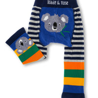 Blade and Rose Quinn the Koala Leggings for Arctic Duck Egg Baby Gift Box