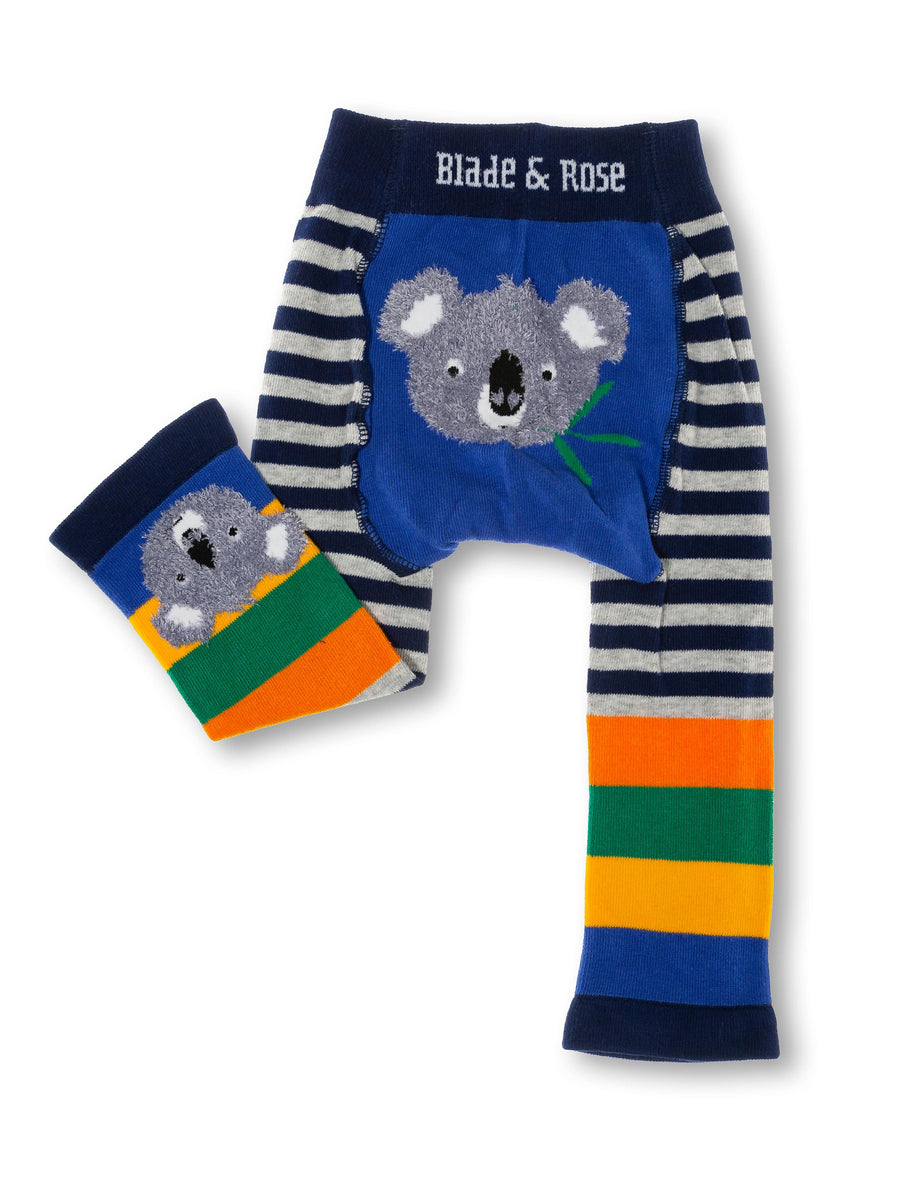 Blade and Rose Quinn the Koala Leggings for Arctic Duck Egg Baby Gift Box