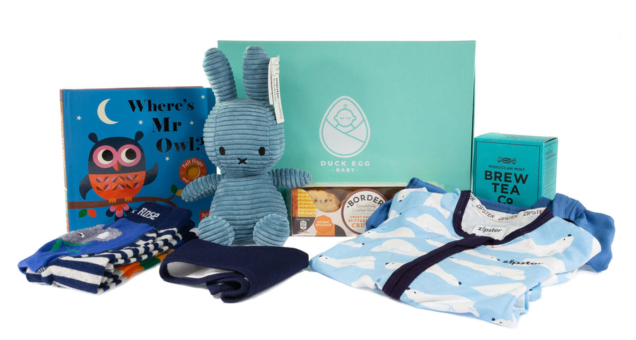 Duck Egg Baby Arctic Blue Baby Gift Box Contents