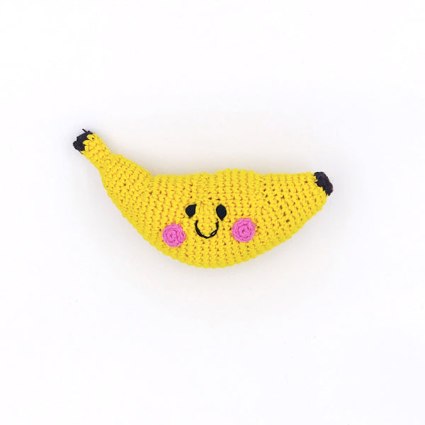 Yellow Banana Pebble Child Rattle Toy - For Duck Egg Baby Sunshine Baby Gift Box