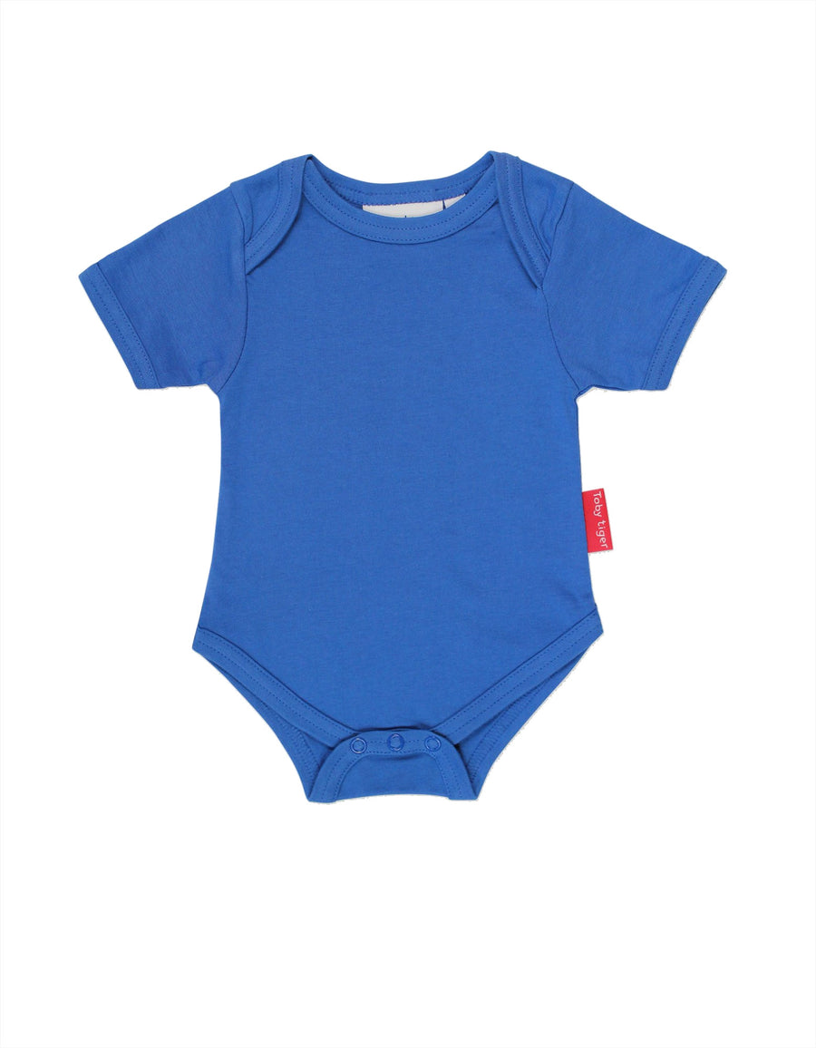 Toby Tiger Organic Blue Bodysuit for Duck Egg Baby Arctic Baby Gift Box