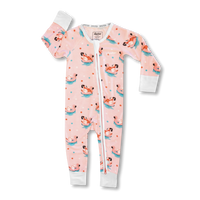 Zipster Pool Vibes Bamboo Sleepsuit for Duck Egg Baby Cherry Blossom Baby Gift Box