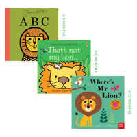 ABC, That's Not My Lion and Where's Mr Lion - Books For Duck Egg Baby Rainforest Baby Gift Box
